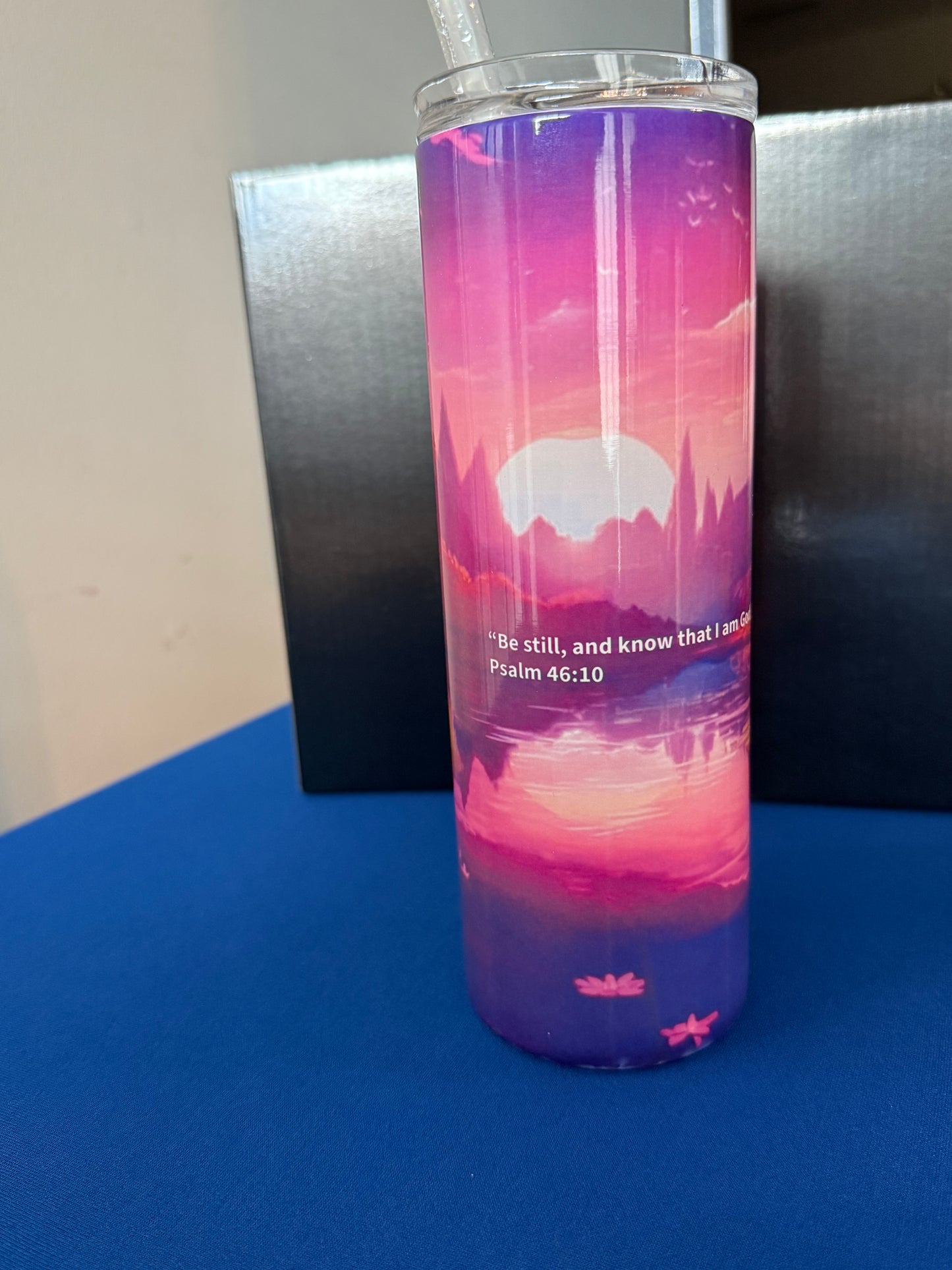 Faith Filled 20oz custom tumbler (With Straw)