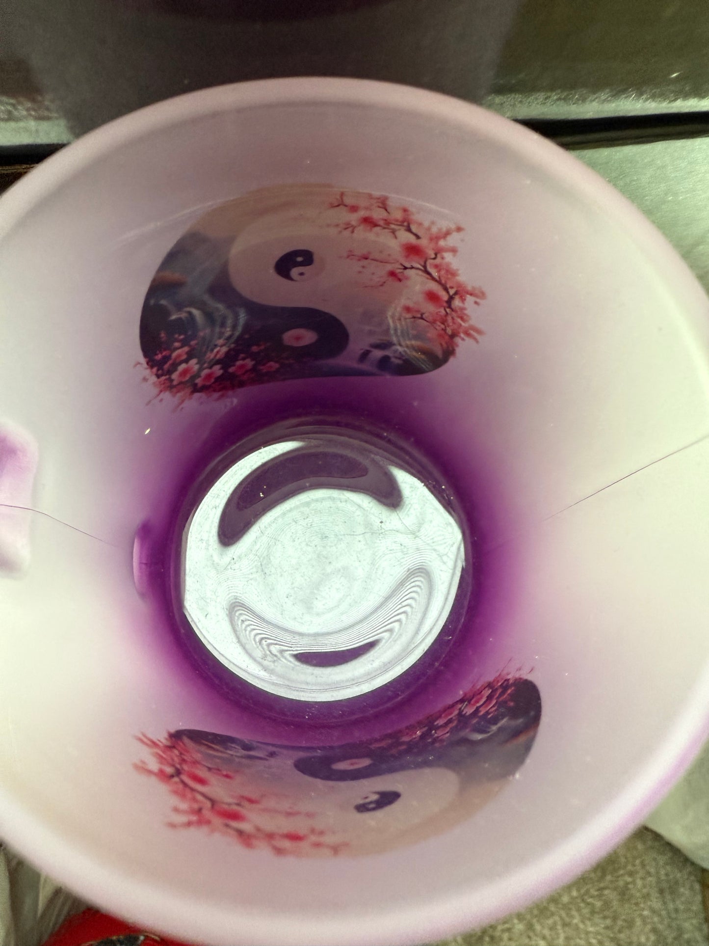 11oz Translucent Colored Sip & See Glass Mug