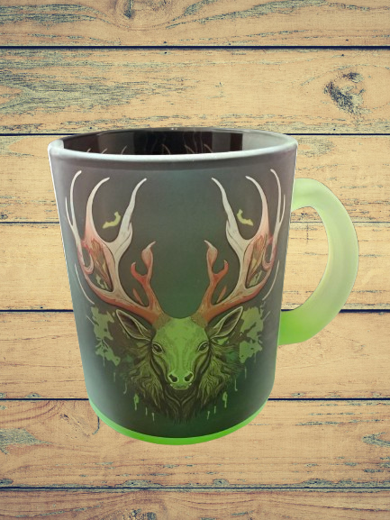 11oz Translucent Colored Sip & See Glass Mug