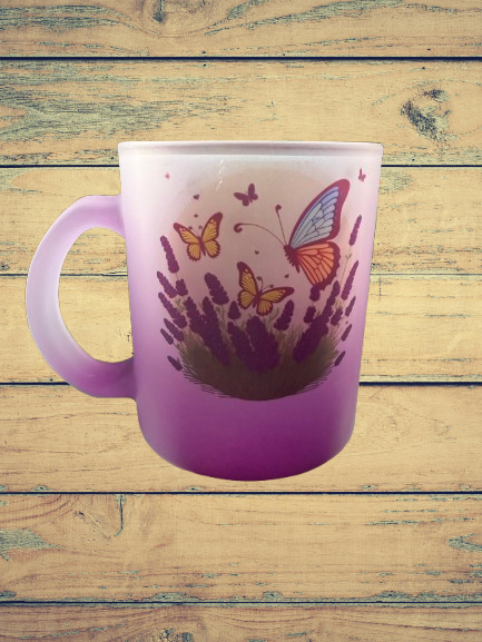 11oz Translucent Colored Sip & See Glass Mug