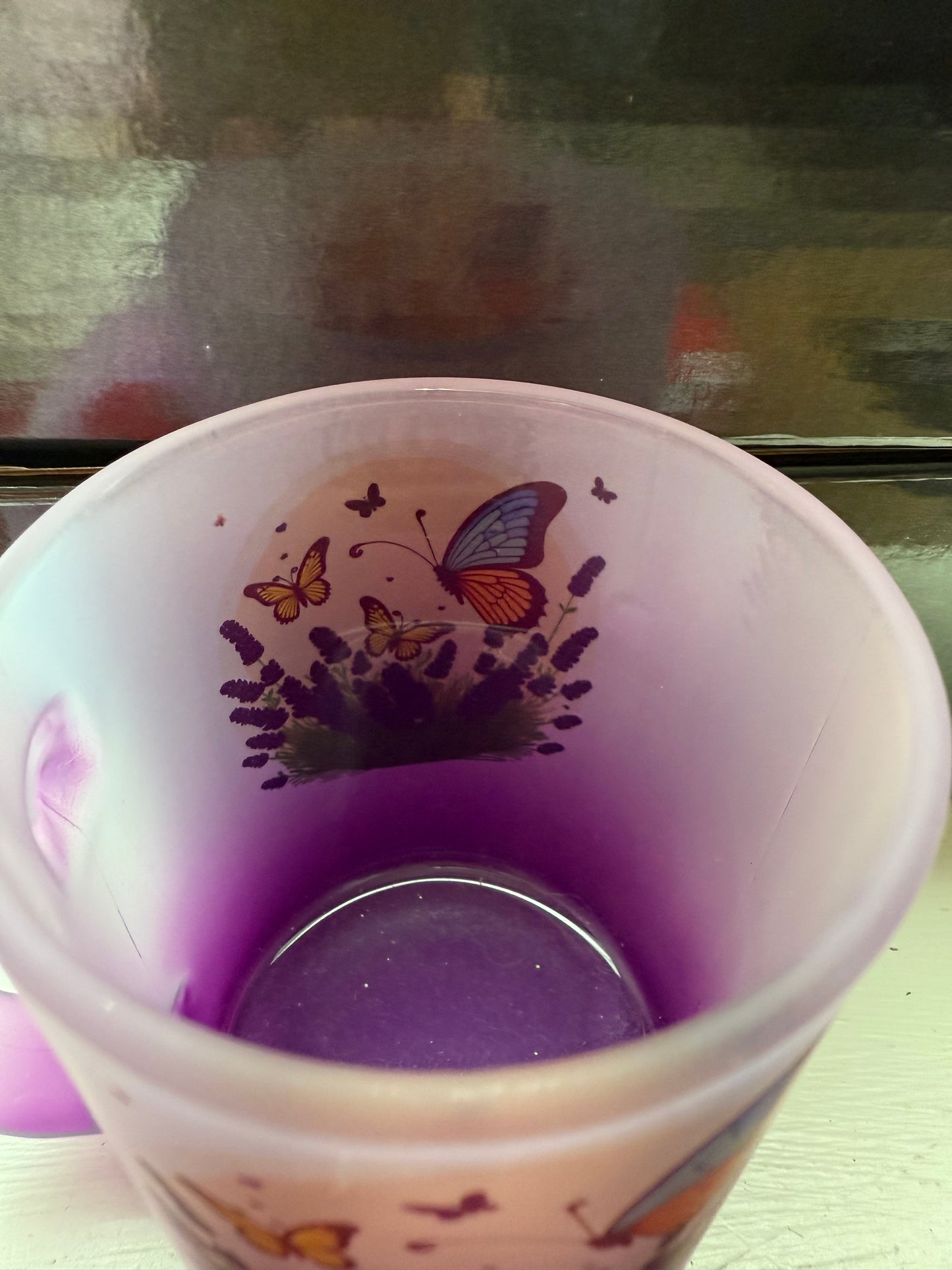 11oz Translucent Colored Sip & See Glass Mug