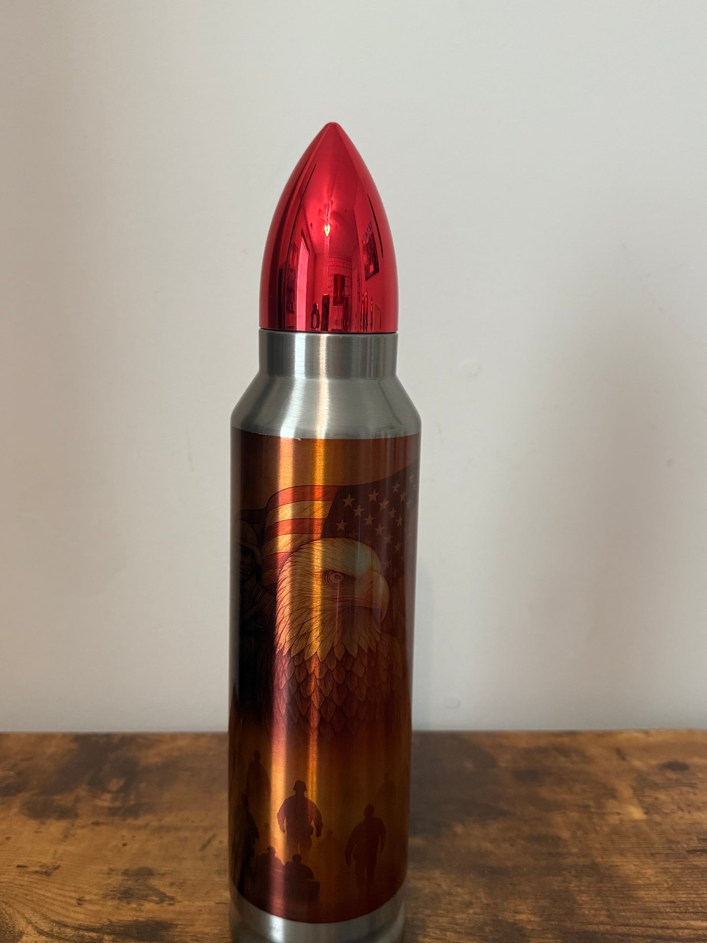 ⭐ VETERAN Bold | 32oz Bullet Tumbler – Star Spangled Edition ✨🎖️