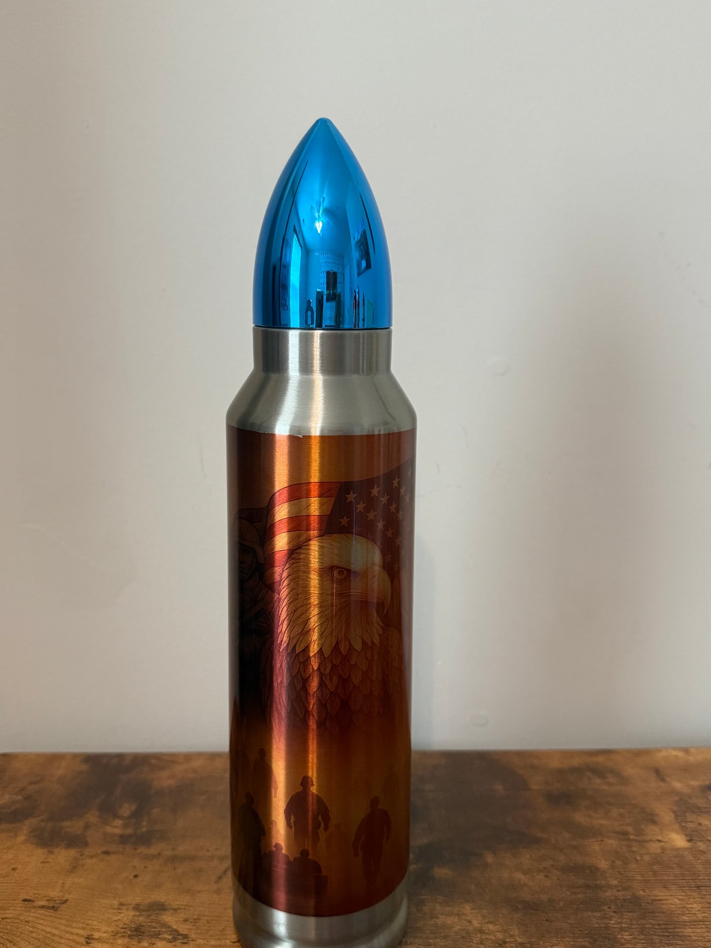 ⭐ VETERAN Bold | 32oz Bullet Tumbler – Star Spangled Edition ✨🎖️
