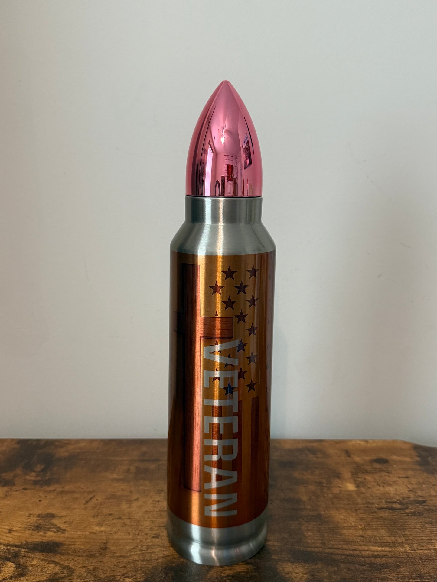 π¦
 American Valor | 32oz Veteran Bullet Tumbler β Eagle & Heroes Edition πΊπΈπ£