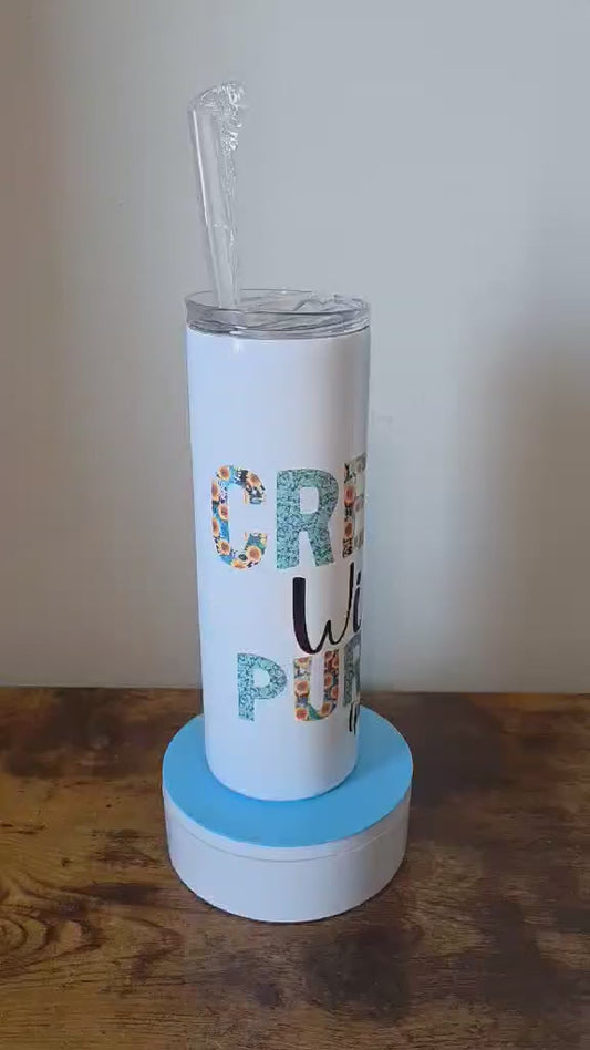 Created With Purpose Ephesians 2:10 | 20oz Tumbler Gift Set – Full Bundle Included