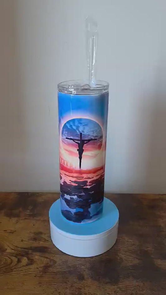 Dawn Cross Tumbler  20oz Tumbler Gift Set – Full Bundle Included