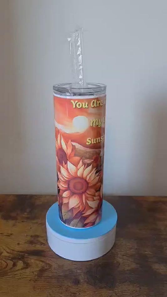 You are my SunShine  20oz Tumbler Gift Set – Full Bundle Included