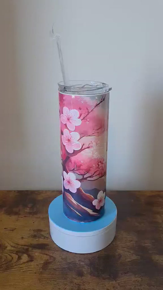 Cherry Blossom Cross  20oz Tumbler Gift Set – Full Bundle Included