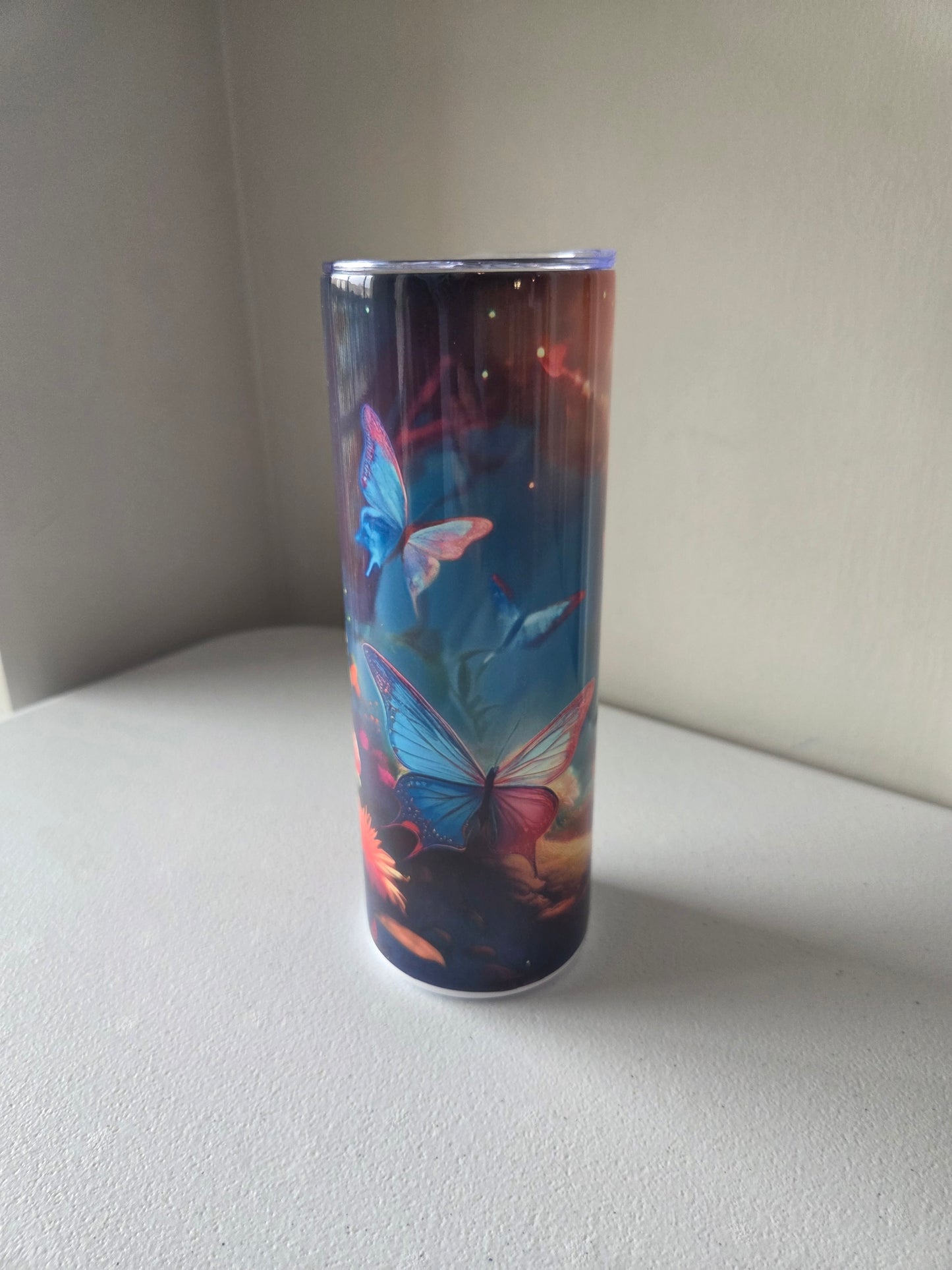 Butterfly Sanctuary Realm Custom Tumbler 20oz (With Straw)