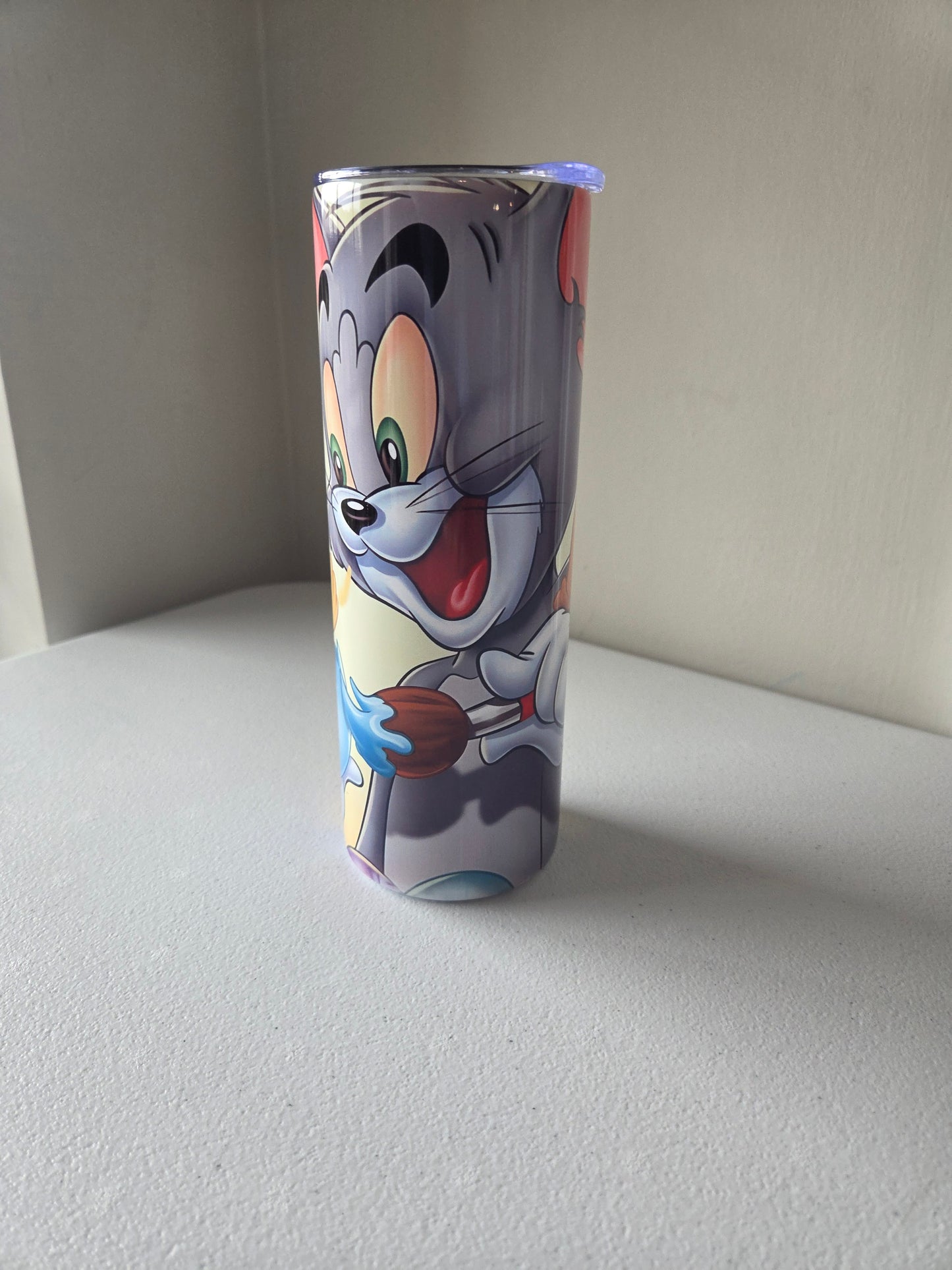 Tom and Jerry Tumbler Custom 20oz (With Straw)