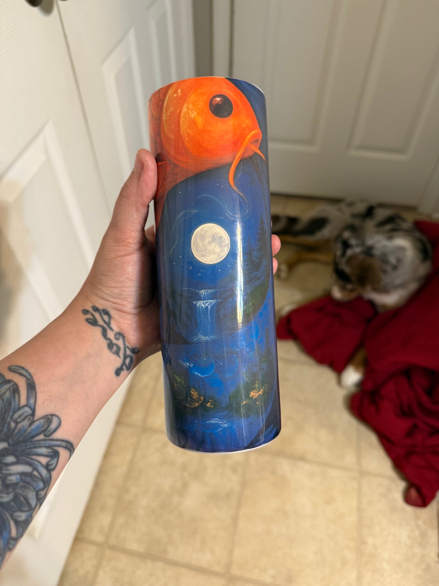 Koi Fish Twist 20oz Tumbler