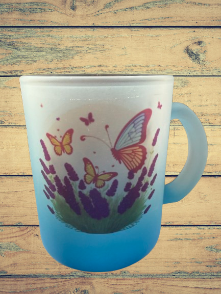 11oz Translucent Colored Sip & See Glass Mug