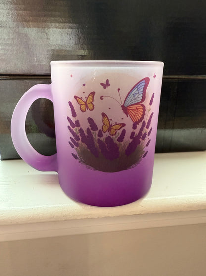 11oz Translucent Colored Sip & See Glass Mug