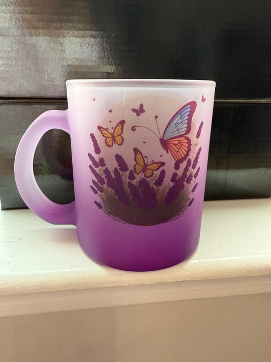11oz Translucent Colored Sip & See Glass Mug