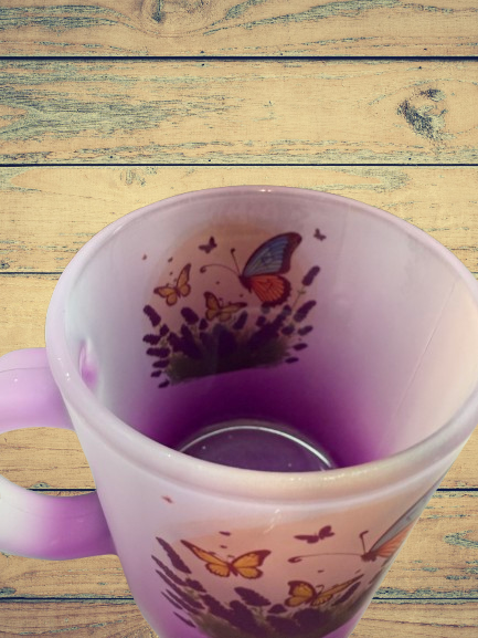 11oz Translucent Colored Sip & See Glass Mug