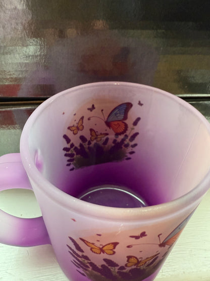11oz Translucent Colored Sip & See Glass Mug