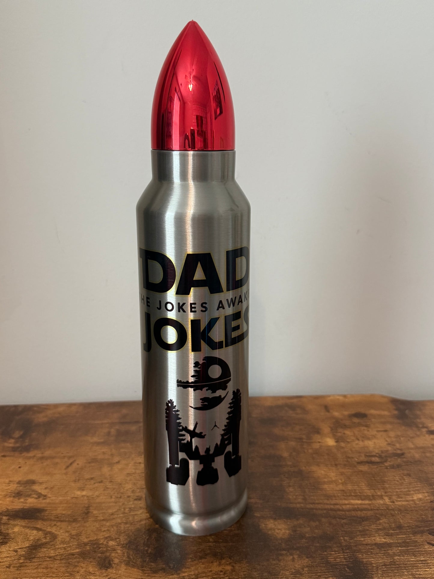 🛸 Dad Jokes Awaken | 32oz Bullet Tumbler – Galactic Edition ⚔️🌌