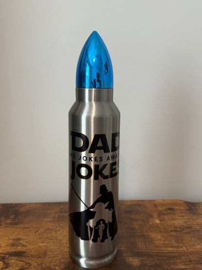 🛸 Dad Jokes Awaken | 32oz Bullet Tumbler – Galactic Edition ⚔️🌌