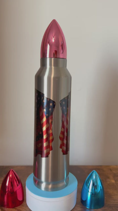 🇺🇸 Veteran’s Honor | 32oz Bullet Tumbler – Boots of Service Edition 👢🪖