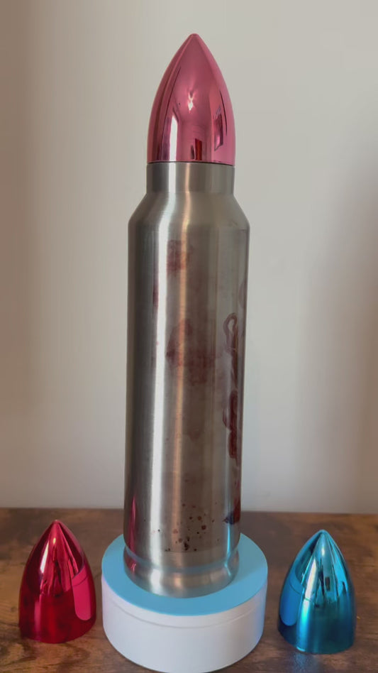 🛡️ Iron Sharpens Iron | 32oz Bullet Tumbler – Lionheart Edition 🦁⚔️