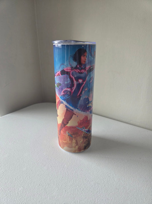 Split Fiction Video Game Custom Tumbler 20oz (With Straw)