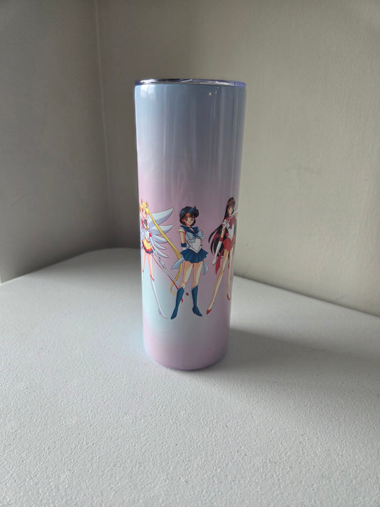 Sailor Moon Pastel Custom Tumbler 20oz (With Straw)